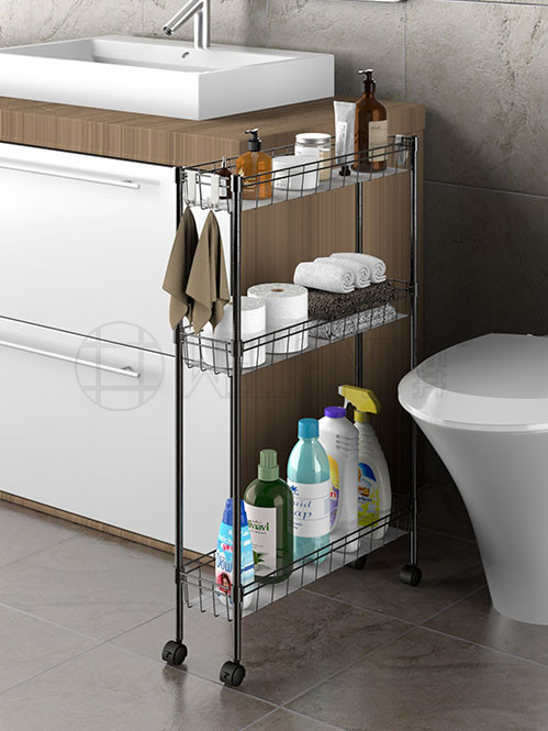 多層可移動夾縫收納置物架 多層可移動夾縫收納置物架