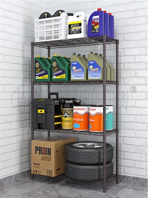 落地碳灰色輕型線網置物架 落地碳灰色輕型線網置物架