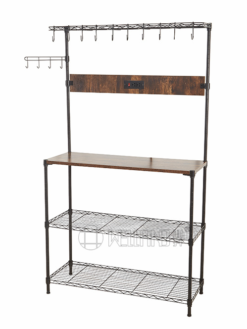 出口品質(zhì)廚房烘焙架咖啡機(jī)架帶插板 出口品質(zhì)廚房烘焙架咖啡機(jī)架帶插板