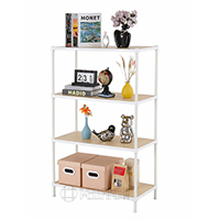 四層竹板展示層架 (3)