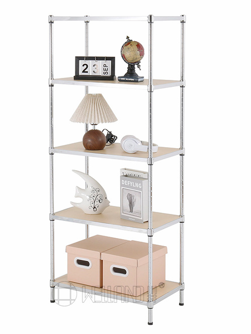 五層竹板展示層架 五層竹板展示層架