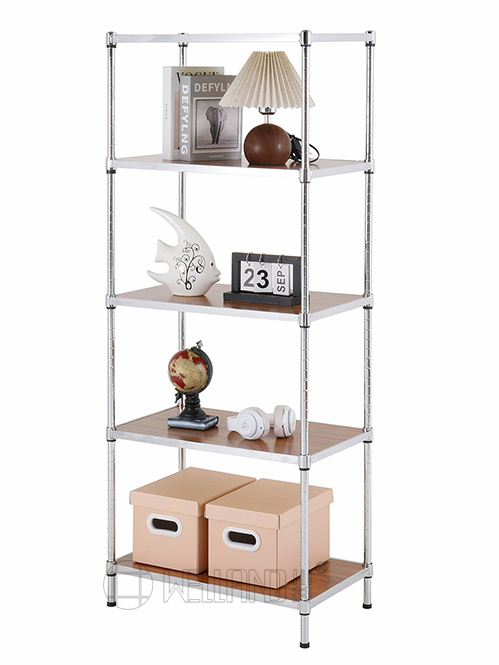 五層竹板展示層架 五層竹板展示層架