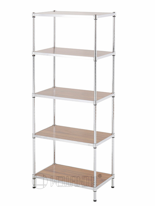 五層竹板展示層架 五層竹板展示層架