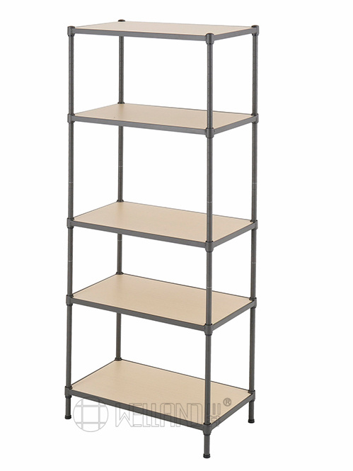 五層竹板展示層架 五層竹板展示層架