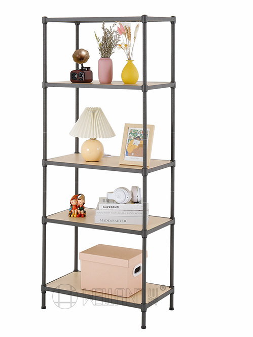 五層竹板展示層架 五層竹板展示層架