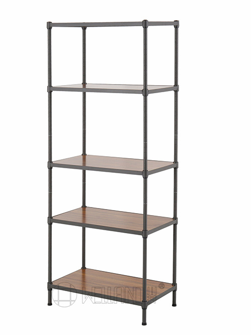 五層竹板展示層架 五層竹板展示層架