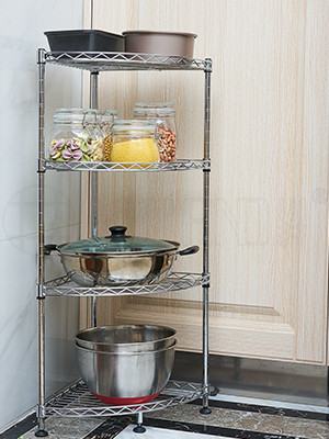 四層中號角落架收納置物架 四層中號角落架收納置物架