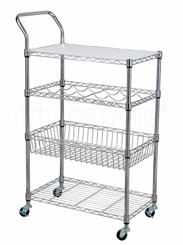 廚房用多功能四層金屬小餐車 廚房用多功能四層金屬小餐車