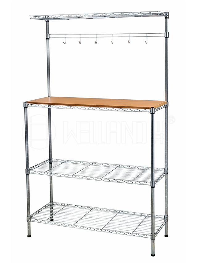 落地金屬微波爐多層置物架 落地金屬微波爐多層置物架