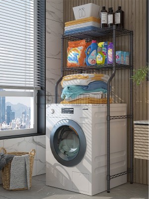 衛生間洗衣機金屬收納置物架 衛生間洗衣機金屬收納置物架