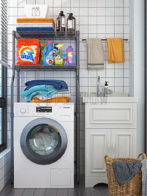 衛生間洗衣機金屬收納置物架 衛生間洗衣機金屬收納置物架