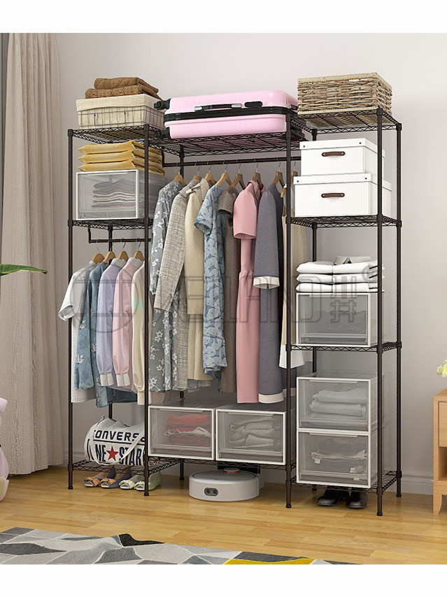 實(shí)用牛津布簡約碳鋼金屬衣柜布衣櫥-川井