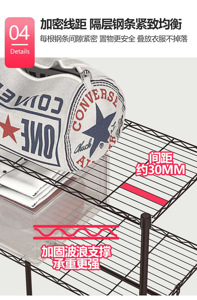 大容量組合簡易布衣柜圓管可調節衣櫥衣架-川井 (11)