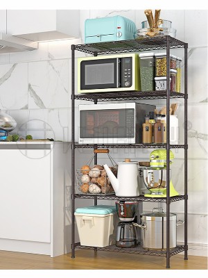 五層輕型金屬家用儲(chǔ)物貨架