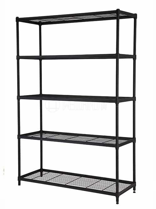 黑色落地線網層架 黑色落地線網層架