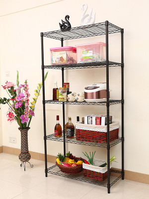 落地碳灰色輕型線網置物架 落地碳灰色輕型線網置物架