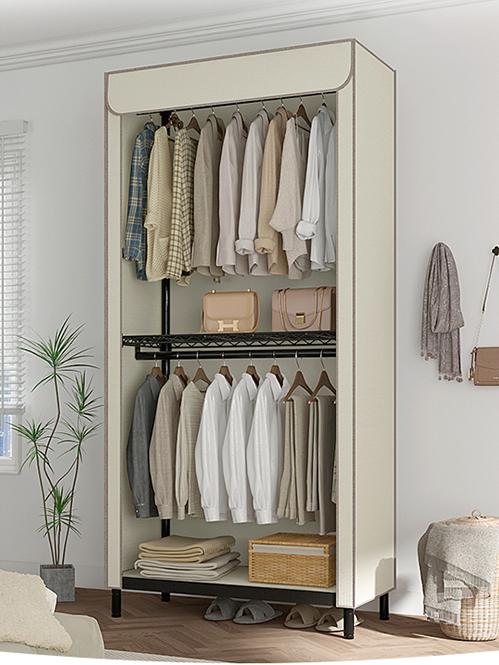 新款學生宿舍圓管布衣櫥 新款學生宿舍圓管布衣櫥