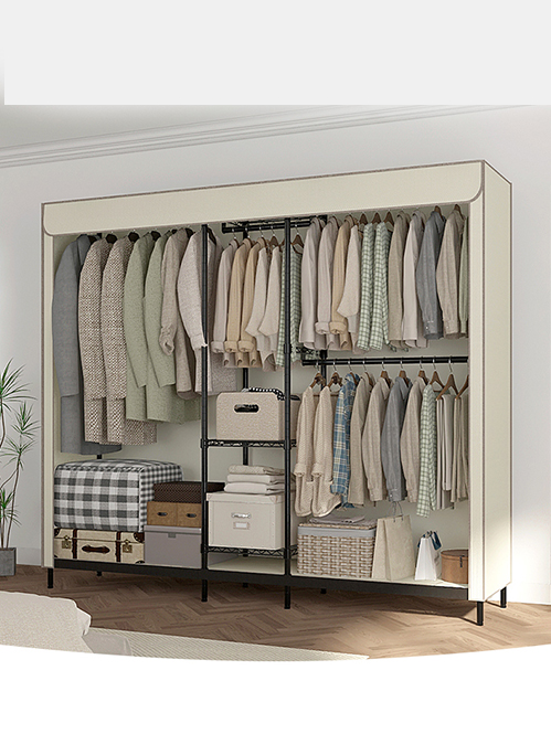 簡易衣服柜衣帽間衣櫥架布藝掛衣架 簡易衣服柜衣帽間衣櫥架布藝掛衣架