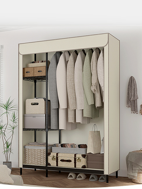 熱銷推薦簡易式衣柜學生布便捷金屬衣櫥架 熱銷推薦簡易式衣柜學生布便捷金屬衣櫥架