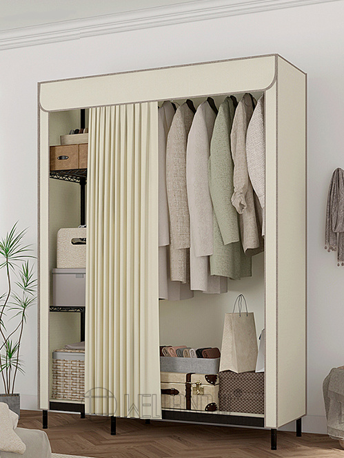 熱銷推薦簡易式衣柜學生布便捷金屬衣櫥架 熱銷推薦簡易式衣柜學生布便捷金屬衣櫥架