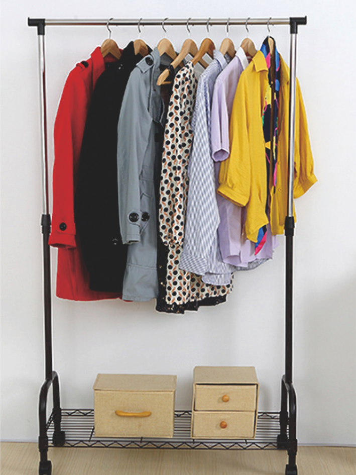 可移動單桿門廳掛衣架 可移動單桿門廳掛衣架
