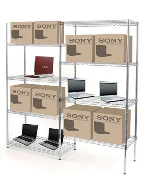 DIY錯層組合鍍鉻線網貨架