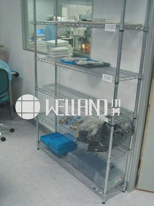 生物工程庫房實驗室電鍍鉻線網貨架