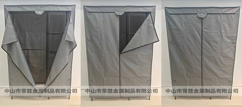 熱銷帶環保防塵布罩簡易衣櫥架推薦 (2)