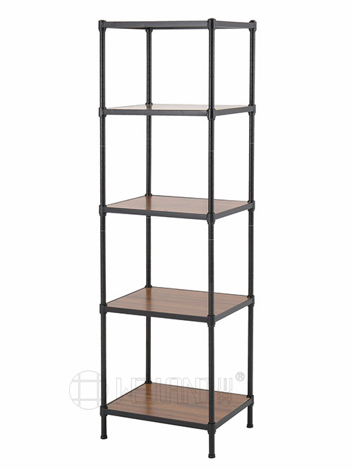 小規格竹纖板層架 川井牌 五層烤漆黑竹纖板層架