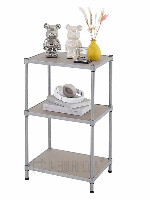 小規格竹纖板層架 川井牌 三層銀灰色竹纖板層架