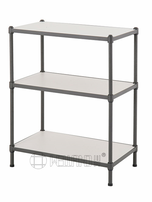 多層竹纖板層架 三層 半光黑竹纖板層架