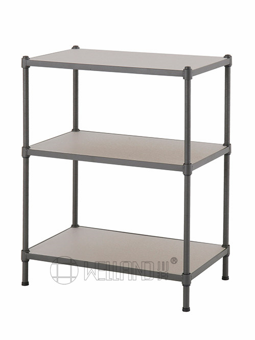 多層竹纖板層架 三層 半光黑竹纖板層架