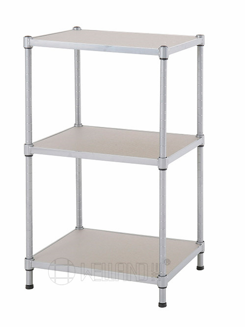 小規格竹纖板層架 川井牌 三層銀灰色竹纖板層架