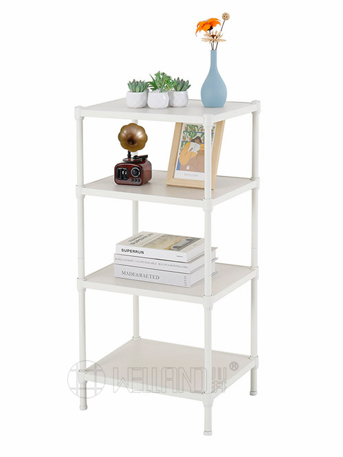 小規格竹纖板層架 川井牌 四層象牙白竹纖板層架