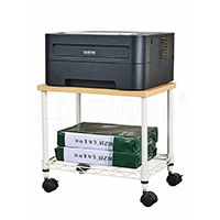 雙層迷你可移動打印機傳真機架_文件整理線網置物架_小架子(1)