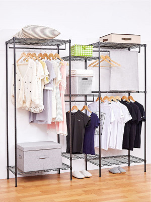 簡易衣服柜衣帽間衣櫥架布藝掛衣架 簡易衣服柜衣帽間衣櫥架布藝掛衣架