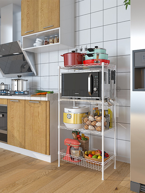 廚房落地廚具廚房用品收納架 廚房落地廚具廚房用品收納架