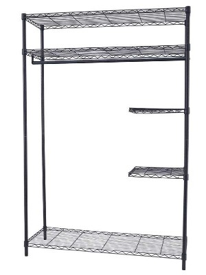 黑色碳鋼鋼管簡易布衣柜 黑色碳鋼鋼管簡易布衣柜