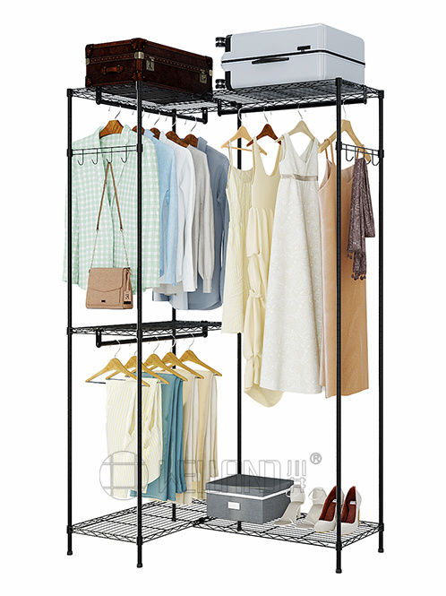 2列轉(zhuǎn)角衣櫥架