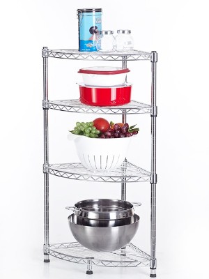 批發迷你角落架_四層金屬層架_臺面收納架