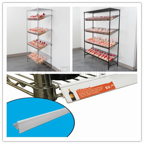 商超貨架 超市展示架 可帶價格標簽超市貨架 可調(diào)節(jié)金屬商場貨架-川井 (2)