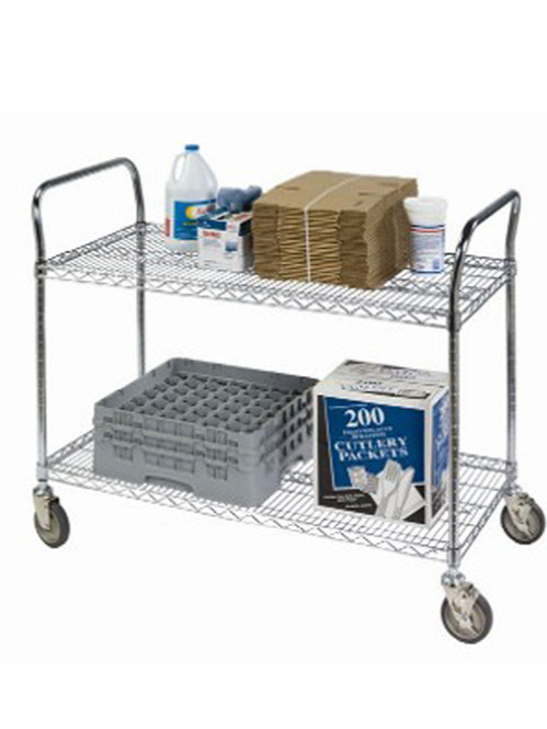 雙層簡易輕便周轉小推車