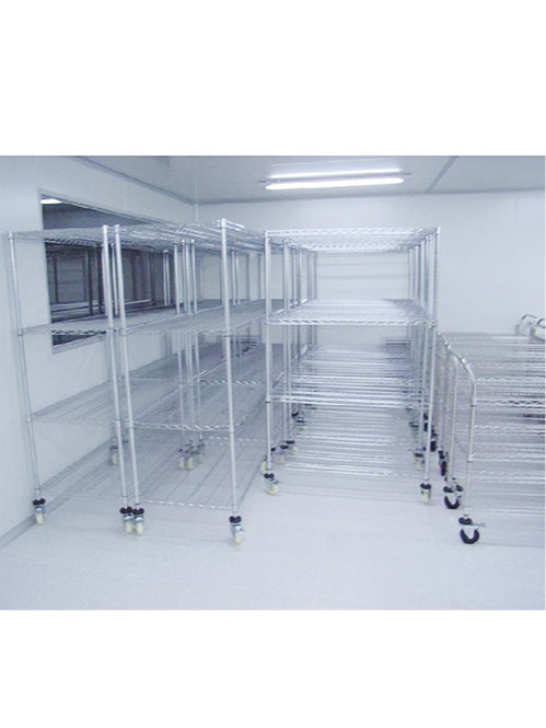 電子工廠車間現場可調層距鍍鉻線網貨架 電子工廠車間現場可調層距鍍鉻線網貨架