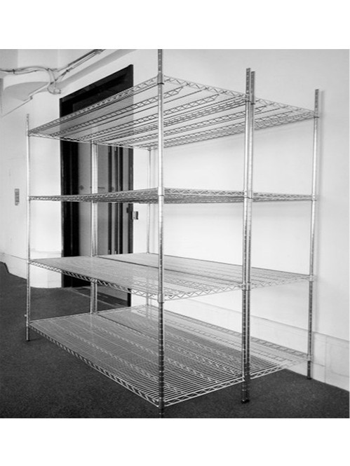 電子工廠車間現場可調層距鍍鉻線網貨架 電子工廠車間現場可調層距鍍鉻線網貨架