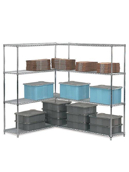 DIY兩套組合式轉角線網電鍍鉻貨架 DIY兩套組合式轉角線網電鍍鉻貨架