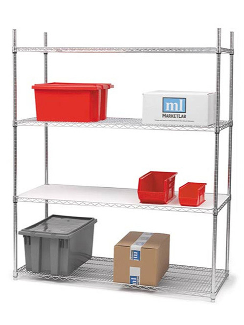 四層電鍍鉻重型多功能線網貨架層架儲物架