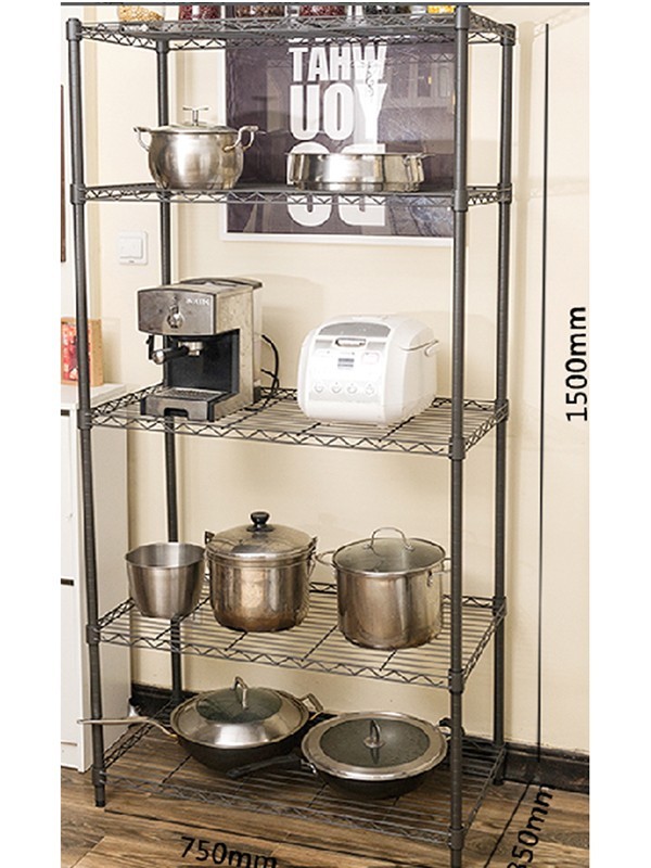 五層輕型金屬家用儲物貨架 五層輕型金屬家用儲物貨架