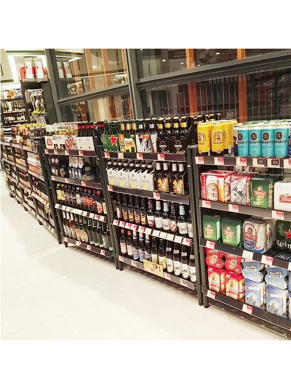 烤漆黑碳鋼絲網組合貨架