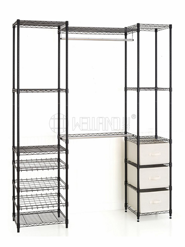 組合衣柜掛衣架簡易衣櫥帶布盒 組合衣柜掛衣架簡易衣櫥帶布盒