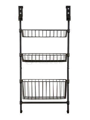 三層金屬門后掛籃架 三層金屬門后掛籃架